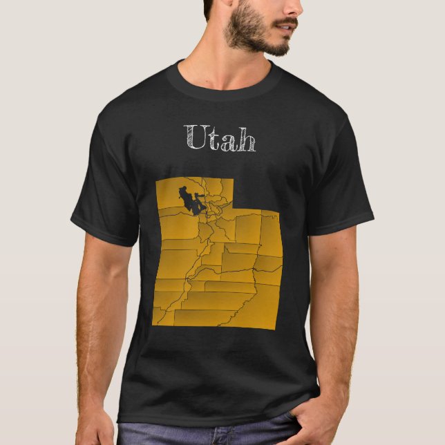 Camiseta Condados e Interestados de Utah (Anverso)