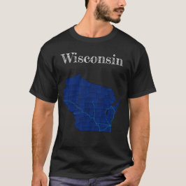 Camiseta Condados e Interestados de Wisconsin