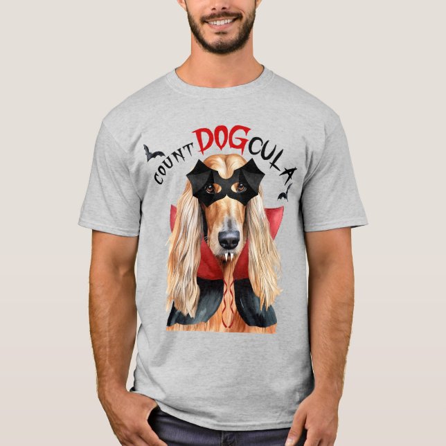 Camiseta Conde de Libros Afganos DOGcula Divertido Perro am (Anverso)