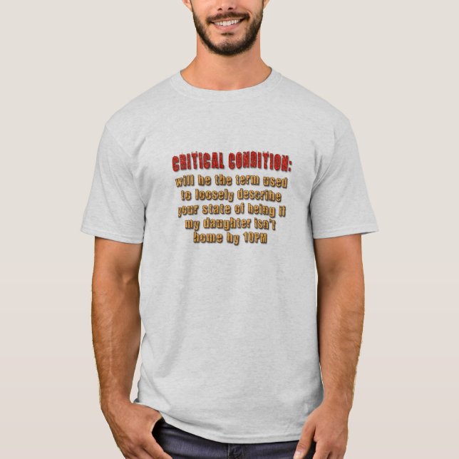 Camiseta Condición crítica (Anverso)