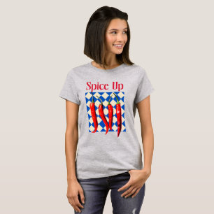 Camiseta Condimenta Pimienta Chili Negrita 