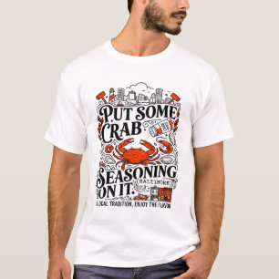Camiseta Condimento de cangrejo de Baltimore Maryland Tradi