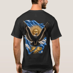 Camiseta Cóndor Andino Argentino Bandera Malvinas Sol de Ma