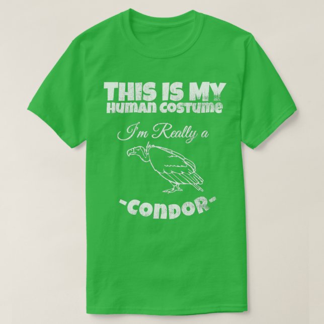 Camiseta Condor Bird Human Costume Tee Cute Navidades Costu (Diseño del anverso)