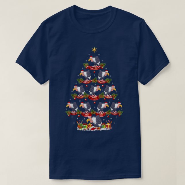Camiseta Condor Bird Xmas Tree Light Condor Navidades Tr (Diseño del anverso)