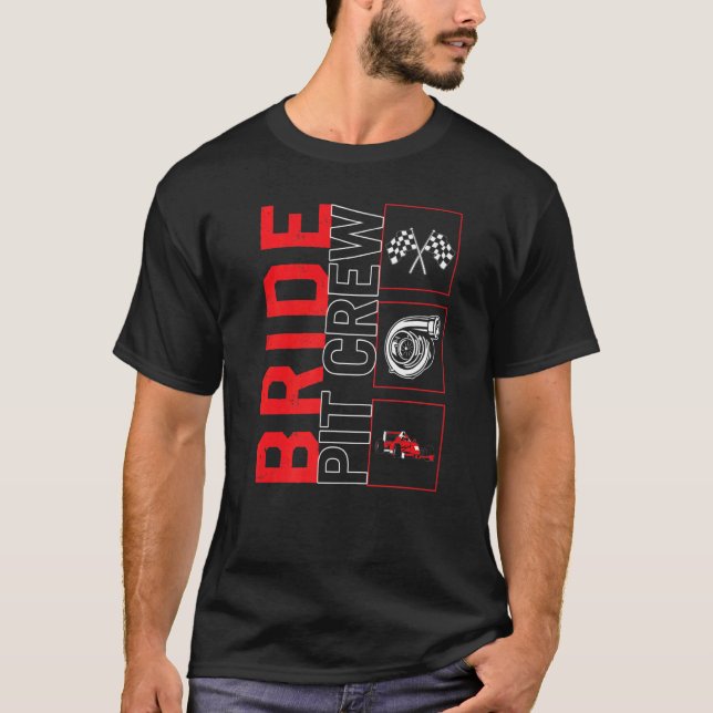 Camiseta Conducción de Carreras de coches de la tripulación (Anverso)