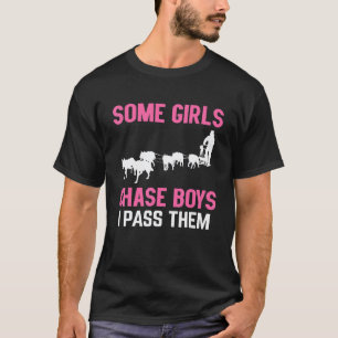 Camiseta Conducción de Trineos de Perros Husky Haciendo Tri