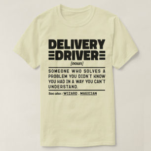 Camiseta Conducción del controlador de entrega Noun Drin Lo
