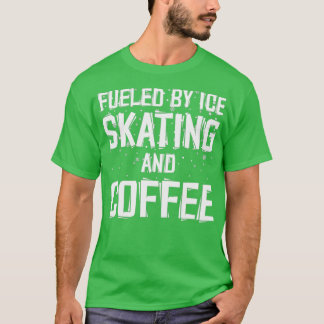Camiseta Conducido Por Patinaje Artístico Y Café 1