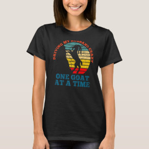 Camiseta Conducir a mi esposo loco una cabra a la vez - cab