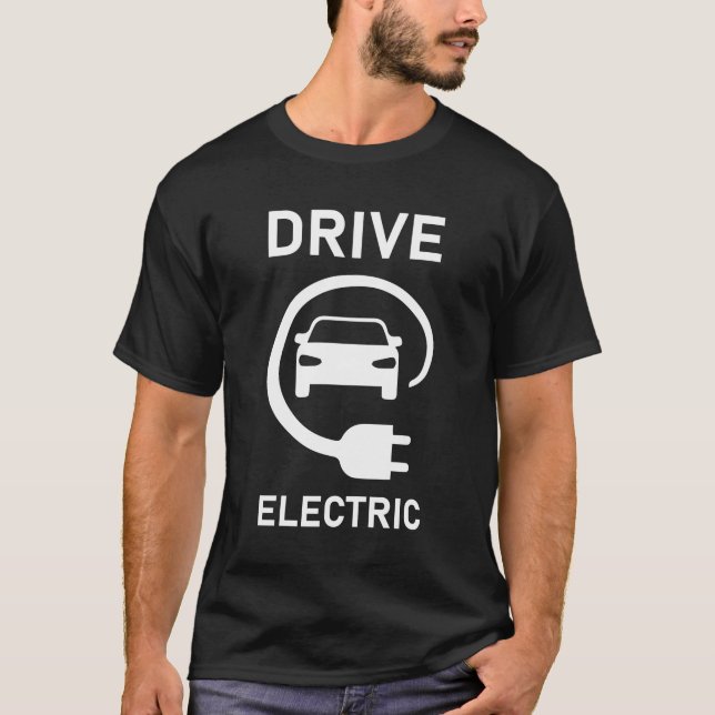 Camiseta Conducir coche eléctrico EV - Vehículo eléctrico (Anverso)