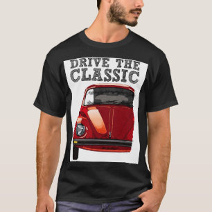 Camiseta conducir el escarabajo clásico-vw