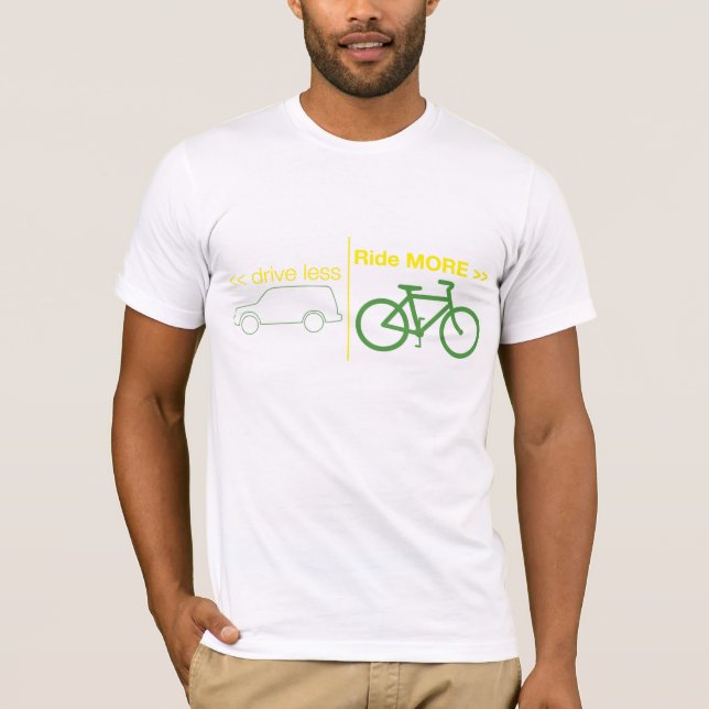 Camiseta conducir menos conducir MÁS (Anverso)
