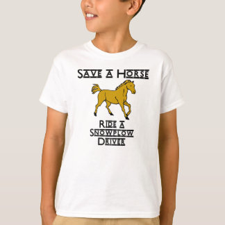 Camiseta conducir un chofer de nieve