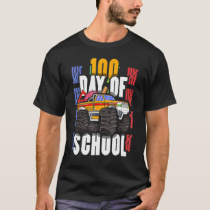 Camiseta Conductor Camión Monstruo Estudiante 100º Día 100