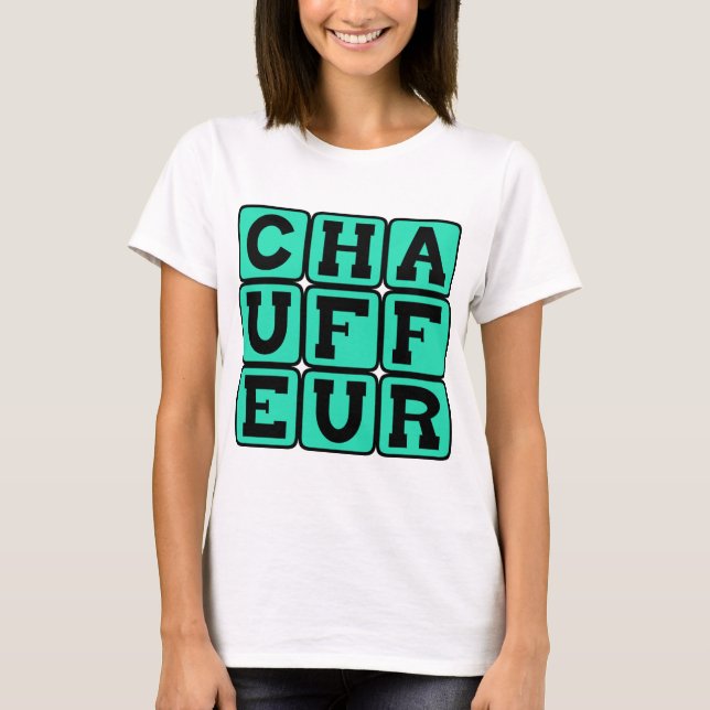 Camiseta Conductor, Chofer de Limusina (Anverso)