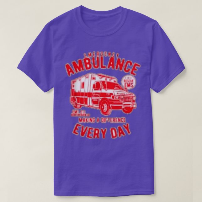 Camiseta Conductor de ambulancia (Diseño del anverso)