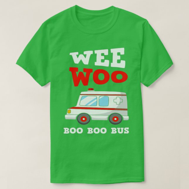 Camiseta Conductor De Ambulancias Primeros Auxilios Fue Woo (Diseño del anverso)