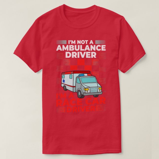 Camiseta Conductor de ambulancias Técnico médico de emergen (Diseño del anverso)