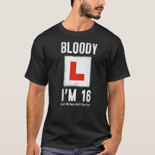 Camiseta Conductor De Aprendizaje 16º Cumpleaños Im 16 Hoy 
