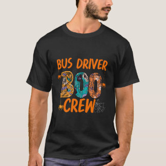 Camiseta Conductor de autobús Boo Crew Divertido disfraz es