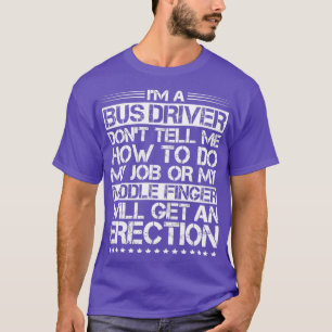 Camiseta Conductor de autobús Busman School Conductor de au