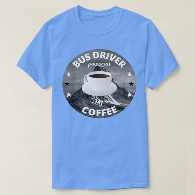Camiseta Conductor De Autobús Con Regalo De Café (Diseño del anverso)