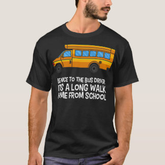 Camiseta Conductor de autobús conduciendo un autobús escola