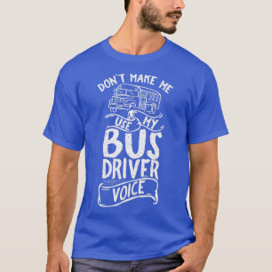 Camiseta Conductor de autobús de voz operador de empleo Bus
