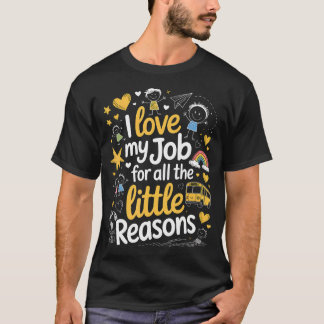 Camiseta Conductor de Autobús Divertido Me Encanta Mi Traba