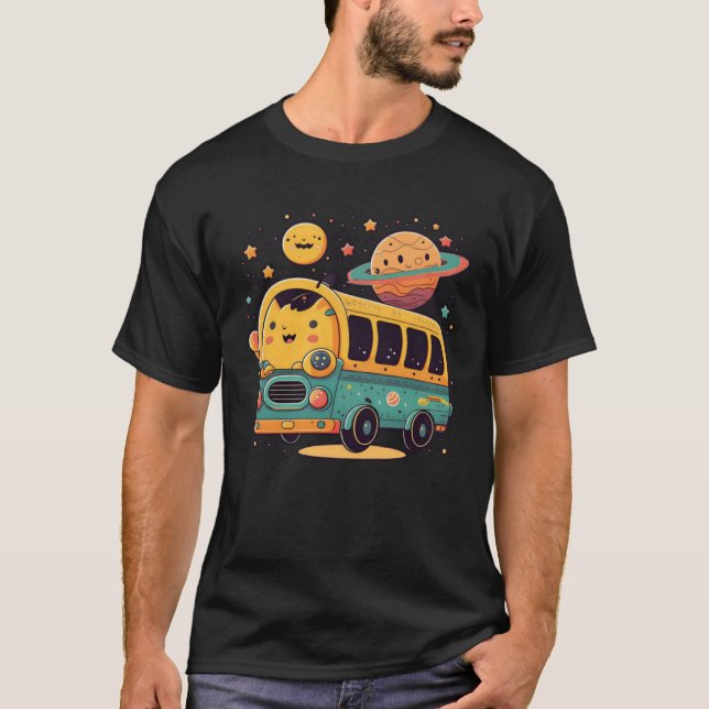 Camiseta Conductor De Autobús En El Espacio Ultraterrestre (Anverso)