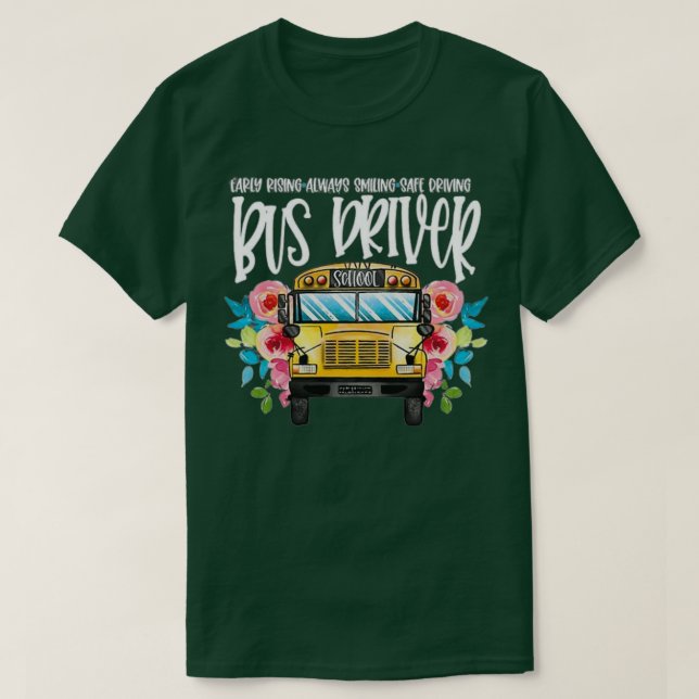 Camiseta Conductor de autobús escolar 13 2 (Diseño del anverso)