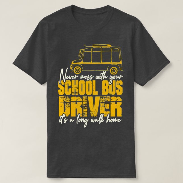 Camiseta Conductor de autobús escolar 34 (Diseño del anverso)