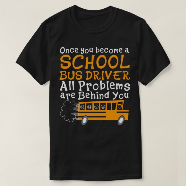 Camiseta Conductor de autobús escolar 5 (Diseño del anverso)