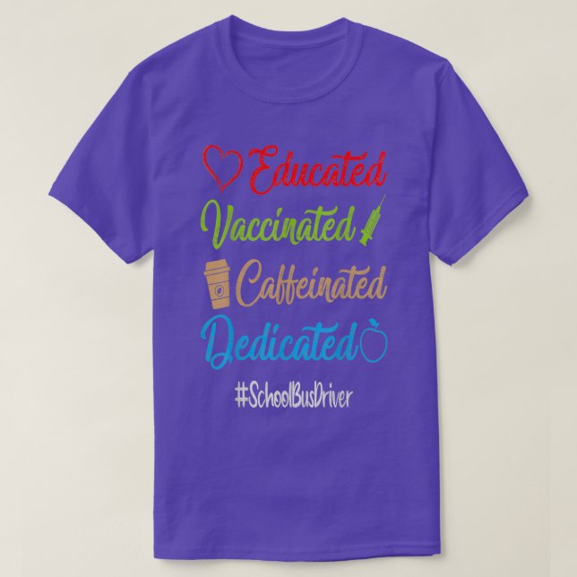 Camiseta Conductor de autobús escolar 6 (Diseño del anverso)