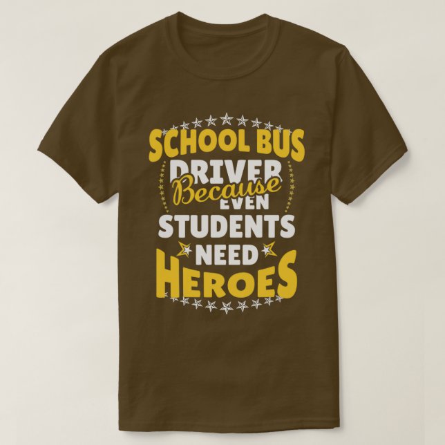 Camiseta Conductor de autobús escolar 60 (Diseño del anverso)