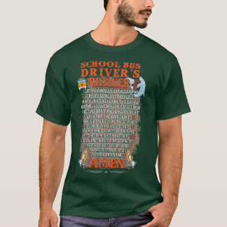 Camiseta Conductor de autobús escolar con fe