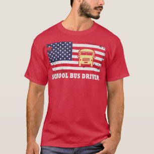 Camiseta Conductor de autobús escolar Conductor de autobús