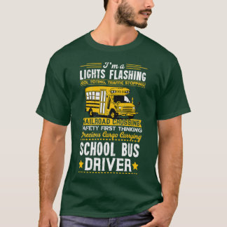Camiseta Conductor de Autobús Escolar de Pensamiento Primer