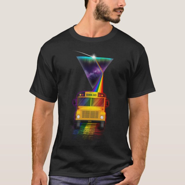 Camiseta Conductor de autobús escolar de retropeya de época (Anverso)