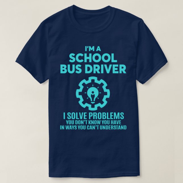 CAMISETA CONDUCTOR DE AUTOBÚS ESCOLAR DISEÑO NICE 2017 2 (Diseño del anverso)