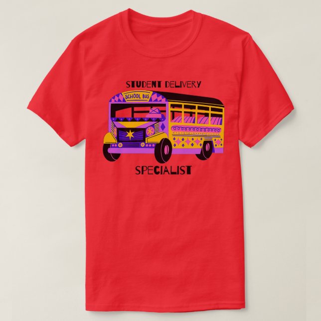 Camiseta Conductor de autobús escolar especializado en paro (Diseño del anverso)
