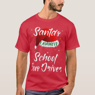 Camiseta Conductor de autobús escolar favorito de Santax27s