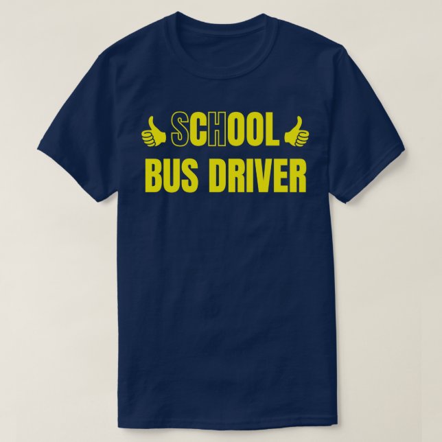 Camiseta Conductor de autobús escolar Guay Bus Driver (Diseño del anverso)