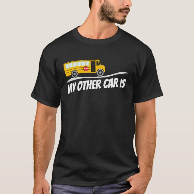 Camiseta Conductor de Autobús Escolar Ideal Presenta Gran A (Anverso)