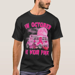Camiseta Conductor de autobús escolar Leopard Breast Cancer