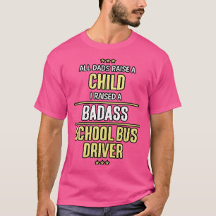 Camiseta Conductor de autobús escolar niño de Badass papá g