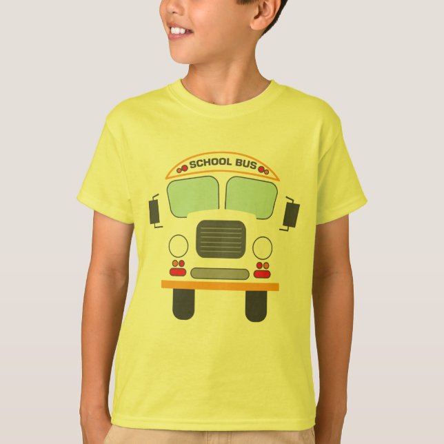 Camiseta Conductor de autobús escolar Sencillo disfraz de H (Anverso)
