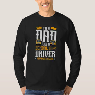 Camiseta Conductor De Autobús Escolar Y De Papá Vintage
