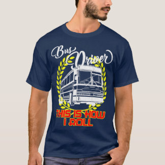 Camiseta Conductor de autobús Motolista de ocupación